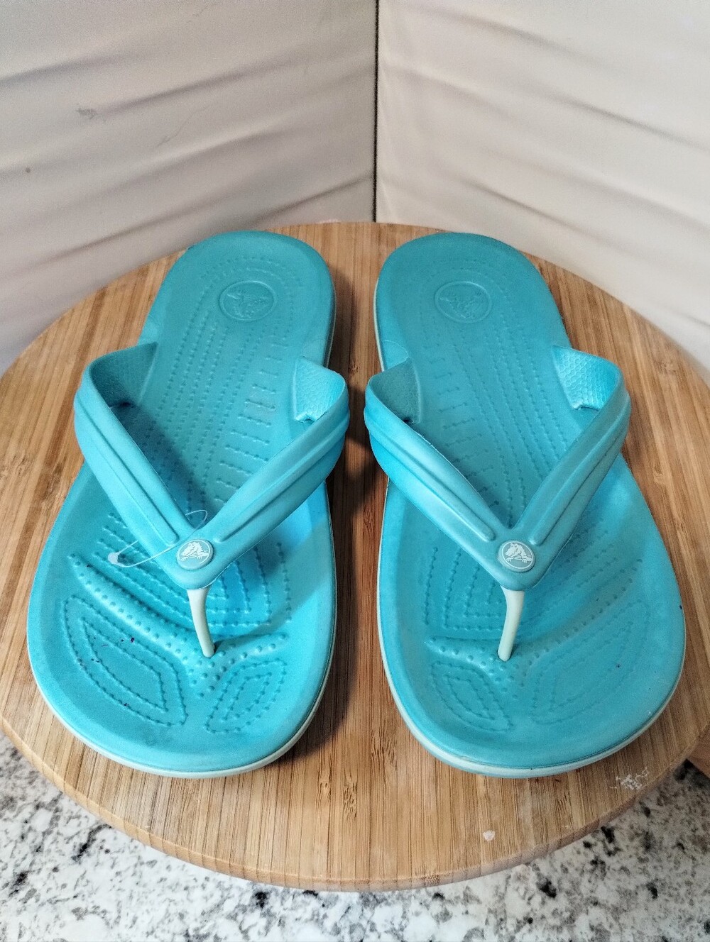 Crocs 🩴 Crocband Teal Blue Comfort Flip Flop Sandals